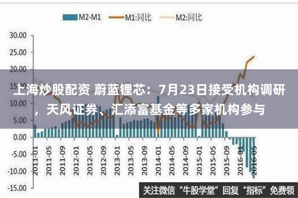 上海炒股配资 蔚蓝锂芯：7月23日接受机构调研，天风证券、汇添富基金等多家机构参与