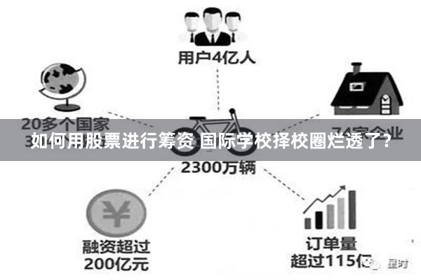 如何用股票进行筹资 国际学校择校圈烂透了？