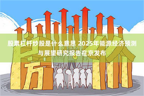 股票杠杆炒股是什么意思 2025年能源经济预测与展望研究报告在京发布