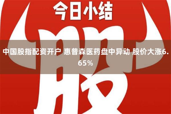 中国股指配资开户 惠普森医药盘中异动 股价大涨6.65%